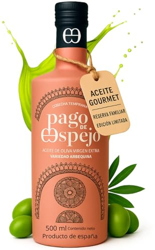 Huile d’Olive Vierge Extra Arbequina de Jaén 500 ml Gourmet Récolte Précoce Extraction à Froid Édition Limitée Idéale pour Salades Alternative Saine au Tournesol Saveur Douce HOVE Premium