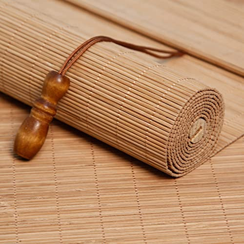 XIAODANHUA Natur Bambus Rollo Sonnenschutz Atmungsaktives Bambusrollo Verdunkeln Raffrollo Sichtschutz Jalousine, Küche, Schlafzimmer, Balkon