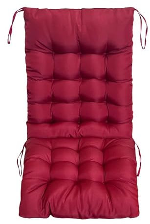 DEVINK Sun Lounger Kissen Sitzkissen - Set Von 48x48x60 cm Sitzabdeckung Für Sonnenbetchen, Gartenstühle, Liege, Sitzplätze - Außen-/Innen -Relaxer -Stuhlkissen - Wasserdicht(4 Piece 48x48x60 cm,Red)