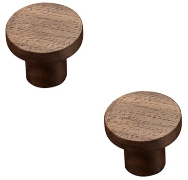 SZLXJMFL Schrankgriffe Dunkel Rotbraun, 2 Kabinett 128mm Griffe für küchengriffe Modern, Beschichtungsverfahren | Holz Bügelgriff 192mm Möbelgriff - 33mm/1.3in