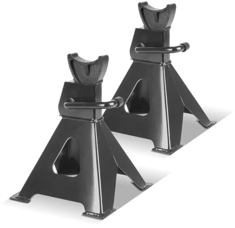 STAHLWERK Unterstellbock mit 3 t Tragkraft (JS-3 ST) – 2er Set, 275-415 mm höhenverstellbarer Kfz-Abstellbock, Wagenheber, Abstellstütze, Stützbock für PKW, LKW, Caravan, Wohnwagen, Landwirtschaft