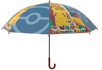 CyP Brands - Ombrello Pokémon, ombrello automatico, ombrello per bambini e ragazze, multicolore, prodotto ufficiale, multicolore