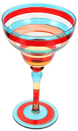 Alipis Margarita Décorée Verre À Cocktail Unique Peint À La Main Pour Événements