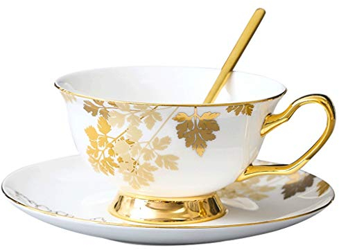 Generic Tasse À Café Et Soucoupe En Céramique, Tasse À Thé de Style Anglais, Tasse À Café Pour La Maison, Adapté Pour Le Thé Floral, Tasse À Café de Spécialité Variée