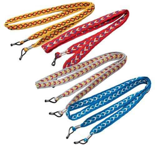 SOIMISS 4stücke Brillenhalter Um Hals Brillenband Für Und Herren Sonnenbrillenband Leicht Und Tragbar Verstellbare Für Sport Und Reisen