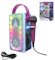 LEXIBOOK, Frozen, Altavoz Bluetooth inalámbrico con luz y micrófono, Efectos de luz Multicolor, Puerto para Tarjeta SD/TF, Batería Recargable, Azul/Violeta, BTP185FZZ
