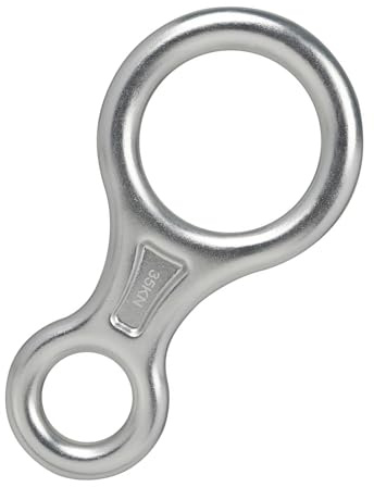 HUANGENG Descendeur robuste 35KN Figure 8 pour l'escalade et la descente en rappel technique corde travail en aluminium engrenage extérieur escalade