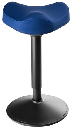 Spacetronik Bürohocker Ergonomisch, Stehhocker Höhenverstellbar 58–82 cm mit 360° Drehfunktion, Ergonomischer Hocker mit Anti-Rutsch Sockel, Aktiv Sitzhocker für Homeoffice & Büro