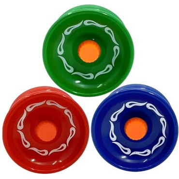 3 Pack Alloy Responsive Yoyo Set for Kids and Beginners – Red, Blue, Green Metal Yo-Yos for Tricks – Includes Extra Strings – Yoyo Kids Gift Set