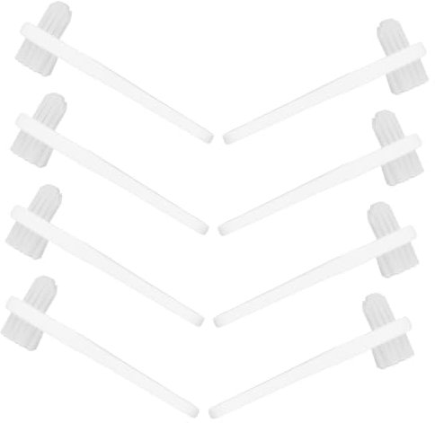 SHERCHPRY 8pièces Brosse Pour Dentier Multifonctionnelle Mini Double Tête Créative Pour Nettoyage Portable Maison