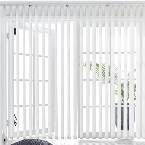 Lamellen Rollo Schiebegardine Store vertical occultant filtrant la lumière Taille et couleur réglables Matériel de montage inclus Idéal pour portes et fenêtres 105 cm x 240 cm