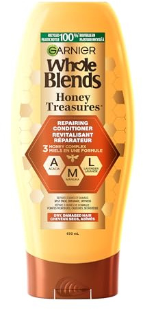 Garnier Whole Blends Repairing Conditioner Honey Treasures, Damaged Hair, 22 fl; oz.