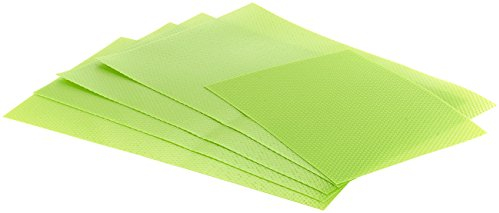 Rosenstein & Söhne Kühlschrankeinlagen: Antibakterielle Kühlschrankmatten, geruchshemmend, 5er-Set (Kühlschrank Gemüsefach Einlagen, Kühlschrank Unterlegmatte, antibakteriell)