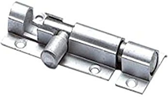 Merriway BH04899 (2 Pcs) Straight Surface Slide Door Bolt Aluminium 38mm - Pack of 2 Pieces, Silver