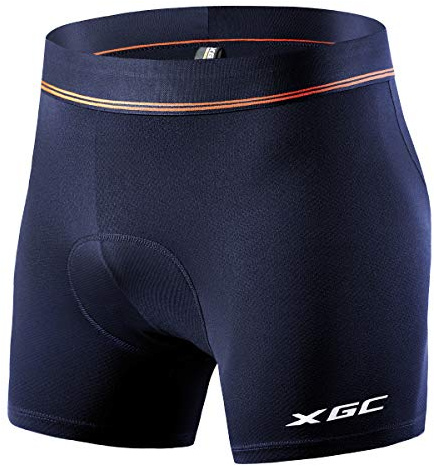 XGC Cykelkalsonger för män cykelshorts cykelbyxor med elastisk ventilerande 4D gel sittdynor med hög densitet