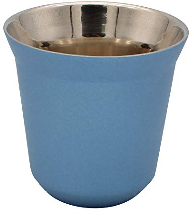 Dianoo Tazza Di Caffè Tazzine Espresso In Acciaio Inox Doppio Muro Isolato Termicamente Capsula Blu