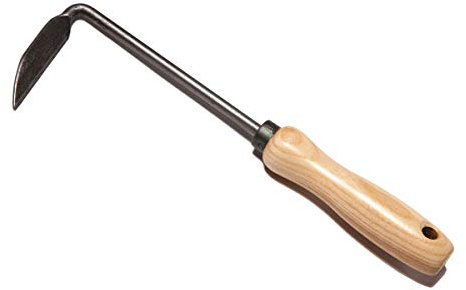 4betterdays.com Cape-Cod-Weeder für Rechtshänder, handgeschmiedet | Unkrautjäter aus Stahl mit Eschenholzgriff, inkl. Schleifstein, ideal für harte und steinige Böden