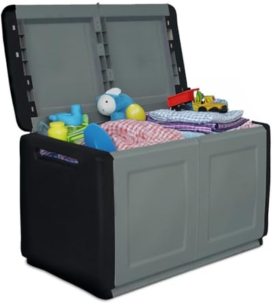 Gartenbox Wetterfest Outdoor Garten Box Gartenauflagen Gartentruhe XL Auflagenbox Wetterfest Kissenbox Aufbewahrungsbox Gartenkiste Balkonschrank 290 L