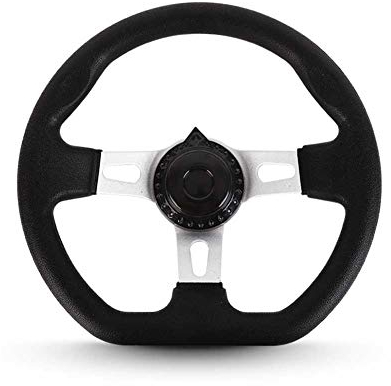 Kart-Lenkrad, Offroad-Kart-Lenkrad, ATV-Kart-Lenkrad, 3-Speichen-PU-Schaum-Fahrzeug für ATV, Go-Kart passt für 150cc-250cc-Motoren