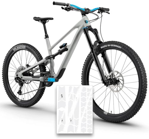 unleazhed Zusatzschutzfolie | Lenker und Kurbelarmschutz für Mountainbikes | Made in Germany |optimal für Bikeparks|30 -teiliges Schutzpunkt-Set | extrem reißfest