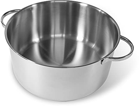 Moneta Allegro Casseruola 2m 24 cm in Acciaio Inox per tutti i Fuochi 5.2 Litri
