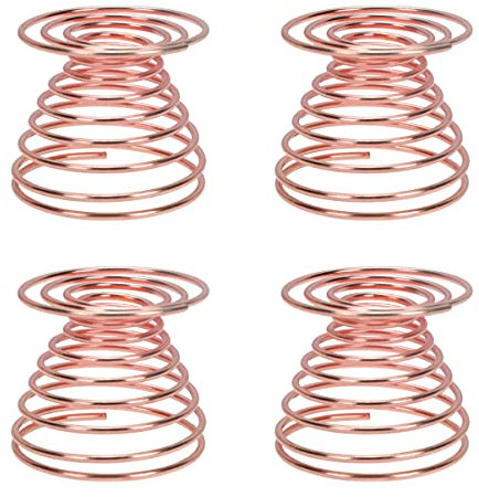 4 soportes para huevos, hueveras, hueveras, bandeja para huevos, desayuno, cocina, cosmética (oro rosa)