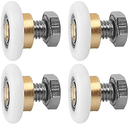 4 PCS schiebetür-Rollen, Ersatzteile Duschkabinen Duschtür, (20MM) | Riemenscheiben Läufer, schiebetür Ersatzrollen, Duschkabine Rollen, Duschtür Rollen, für Duschkabinentür Mit