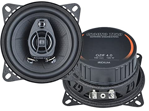 Ground Zero GZIF 4.0-10 cm 2-Wege-Lautsprecher mit 100 Watt (RMS: 60 Watt)