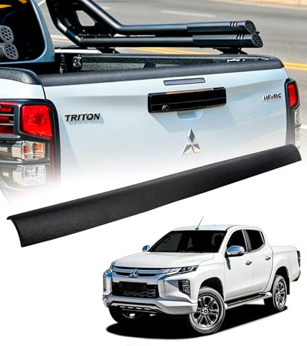 JHCHAN Ladekantenschutz Schutzleiste für Mitsubishi L200 Triton 2019-2023 Facelift All Cab, Passgenauer Heckklappenschutz Zubehör, LLDPE Stoß- und Kratzschutz, UV-Beständig, Schwarz
