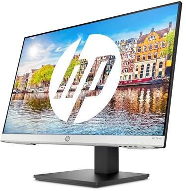 HP 24mh Monitor de 24 Full HD (1920 x 1080, 60Hz, 5ms, IPS, 16:9, HDMI, VGA, DisplayPort, AMD FreeSync, Antirreflejo, Low Blue Light, Altura e Inclinación Ajustable) Negro