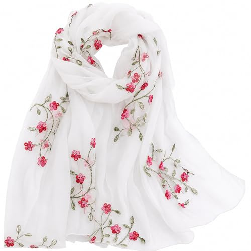 MAIRY Scarves Women Lightweight Soft Oversized Fashion Wedding Shawls and Wraps Ladies Scarfs Gifts FL-M06