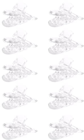 Schnuller-Clips, Straps-Clips, transparente Schnuller-Clips, Schnullerhalter, Abzeichen, Schnuller-Clips, Bastelbedarf, Werkzeug, langlebige Straps-Clips, 10 Stück