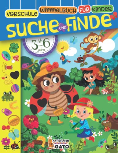 Suche und Finde Wimmelbuch Ab 3-6 jahre: Mein Großes Tiere Vorschule Rätselbuch, Fehler Suchen Buch für Kinder (Meine großen Such- und Finde-Herausforderungen)