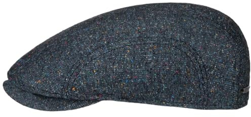 Stetson Donegal Colour Spots Flatcap Zeitlose Schirmmütze Klassische Form Cap Seiden-Wollmischung Made in EU Herren Ganzjährig