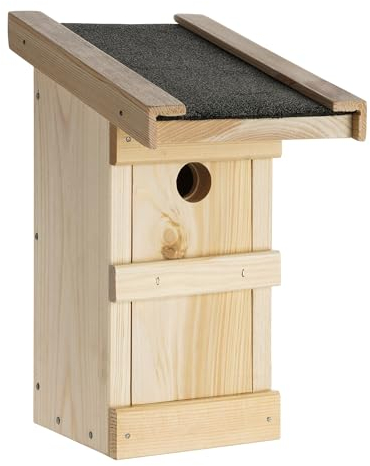 Nistkastenbausatz für Meisen - „Made in Germany“ mit positivem sozialen Beitrag – Nistkasten für Vögel, Nistkasten Bausatz, 27mm Einflugloch