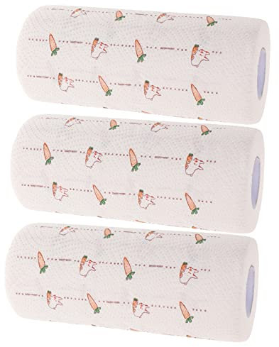 JECOMPRIS 3rouleaux Papiers De Nettoyage De Cuisine Absorbants Lot De Anti-graisse Et Imperméables Pour Enlever Huile Résidus Alimentaires Parfaits Pour Hottes Et Carrelages