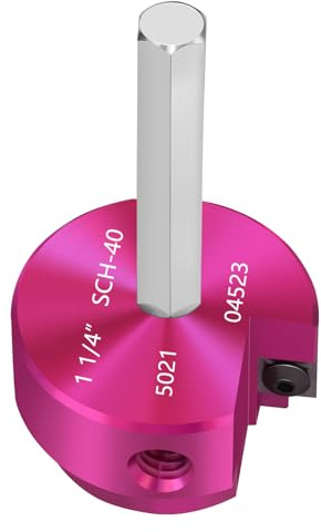 JYINCPED Escariador de tubo de PVC de 1-1/4 pulgadas, protector de montaje de PVC, protector de enchufe con eje hexagonal de 3/8 pulgadas, herramienta escariadora de montaje de tubería de plástico ABS