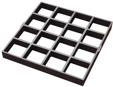 Moldes Hormigon Impreso Molde De Pavimento Cuadrado De 41cm, Moldes Reutilizables Para Pavimento Hormigón Moldes Piedra Para Decoración Exteriores DIY, Plantilla Rejillas Adoquines Para Camino Peatona