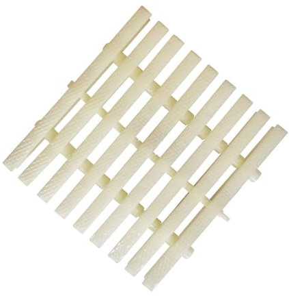 YINMAN Rejilla De Drenaje para Piscina, Rejilla De Plástico Antidesbordamiento, Cubierta De Drenaje De Piso De Ducha De 3 Orificios para Baño, Patio Y Terraza(20x100cm/12 Pieces)