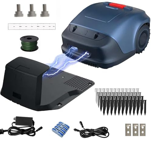 Tondeuse robot pour petites pelouses avec auto-charge et grande batterie