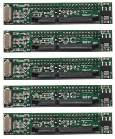 Jooehyer 5pcs 2.5 Inch Ide to Adapter, Convert Laptop 44 Pin Male Ide Pata Hdd Hard Disk Drive Ssd to A Serial Port