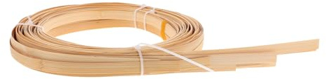 jojofuny 10 Stück Bambus Flechtstreifen in Beige aus Bambus für Bastelbedarf mit Großzügiger Länge für Familienprojekte und Handwerk zum Flechten von Körben