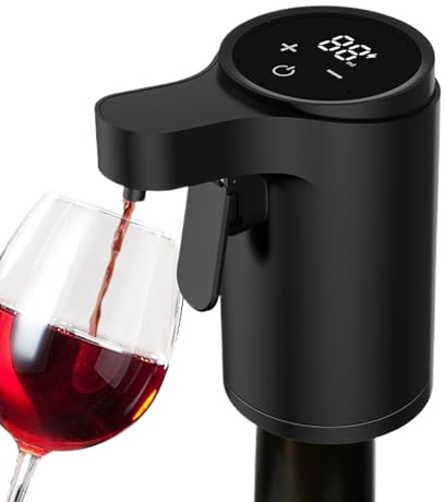 Aérateur-Verseur De Vin Électrique Rechargeable - Doseur Alcool Automatique, Avec Écran Tactile À 4 Modes, Pour Aérateur De Vin À Oxydation, Cadeau D'anniversaire Idéal Pour Les Amateurs De Vins