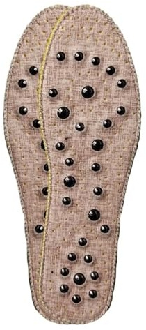 Magnet massage feber sjukvård massage innersula magnetisk terapi akupuntterapi linne supermjuk (beige, 36)