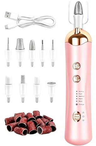Fresa Unghie Elettrica Senza Fili Portatile Facile | Kit Completo Macchina Unghie Ricaricabile Per Manicure E Pedicure Ragazze, Adulti, Donne, Femmine, Per Uso Domestico,