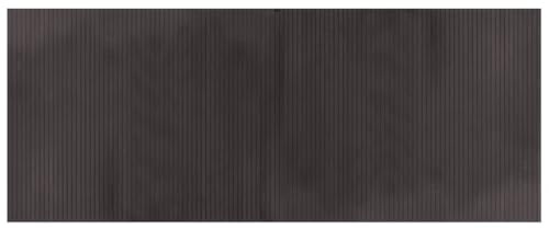 Heofavd Bambusteppich Dunkelbraun 80x200 cm - Moderner Teppich Läufer aus Bambus für Wohnzimmer, Flur und Küche, Naturfaser Holzmatte Rechteckig mit Rutschfester Unterseite