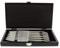 Pradel Excellence - Coffret 6 Couteaux Laguiole Monobloc Forgé - Acier Inoxydable - Longueur Totale 22 cm - Manche Acier Brossé - Fabrication Française pour Haute Qualité