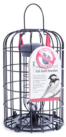 Petface LokTop 70040DS1 Futterspender für Meisenknödel, Eichhörnchensicher, Mehrfarbig, 18,5 x 18,5 x 29 cm