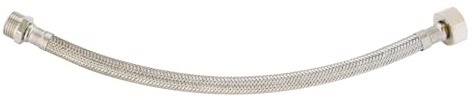 SOMATHERM FOR YOU 3540737806829 Giusto Collegamento Sanitario Flessibile Maschio Dado girando a Destra Femminile 15/21 (1/2), 37.5 x 4.8 x 2.4 cm, Argento