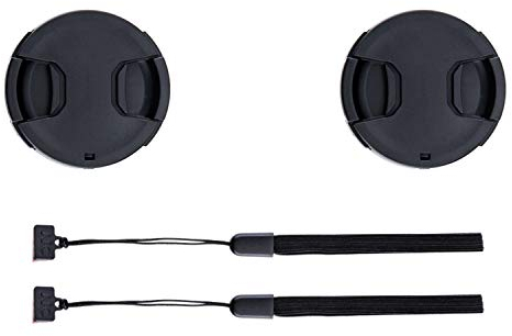 2-Pack 37mm Front Lens Cap Cover with Deluxe Cap Keeper for Olympus 14-42mm 1:3.5-5.6 EZ Kit Lens on Olympus OM-D EM10 Mark III II EPL9 EPL8 EPL7 EPL6 EPL3 EPL2 EP3 & Other 37mm Filter Thread Lenses